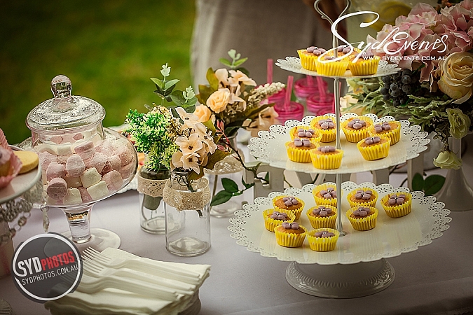 Outdoor Wedding Candy Bar